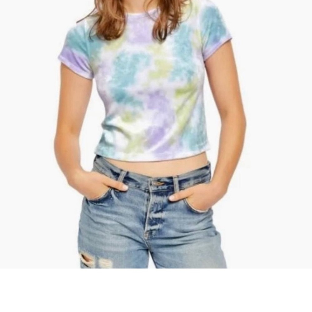 NWT Free People Bright Eyes Cloud Combo tee- size large